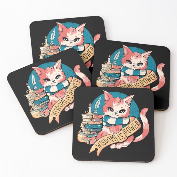 Item preview, Wisdom is Power Books and Cat by Tobe Fonseca designed and sold by Tobe Fonseca®.
