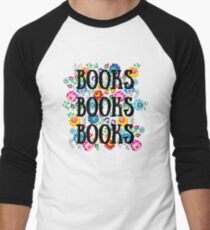 Blooming Books Men's Baseball ¾ T-Shirt