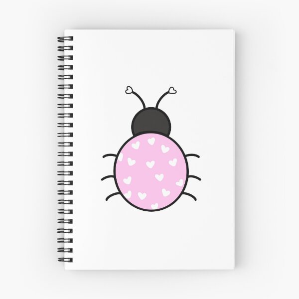 Item preview, Little love bug ladybug in pink and white  designed and sold by KRJ Design.