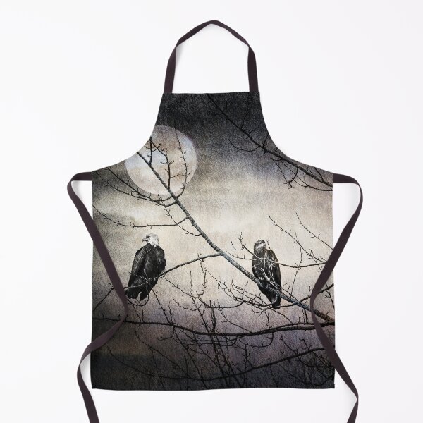 Item preview, Three Bald Eagles Nightwatchers bird photography print on demand designed and sold by crimsonbamboo.
