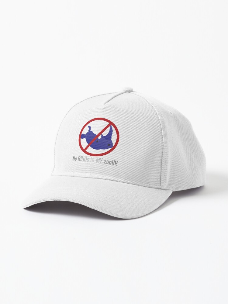 Thumbnail 1 of 7, Cap, No RINOs in MY Zoo! designed and sold by compugraphd.