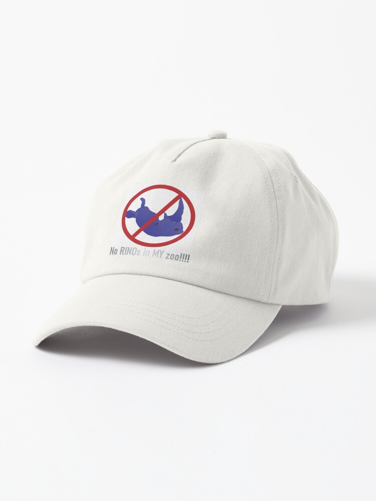 Thumbnail 1 of 7, Cap, No RINOs in MY Zoo! designed and sold by compugraphd.