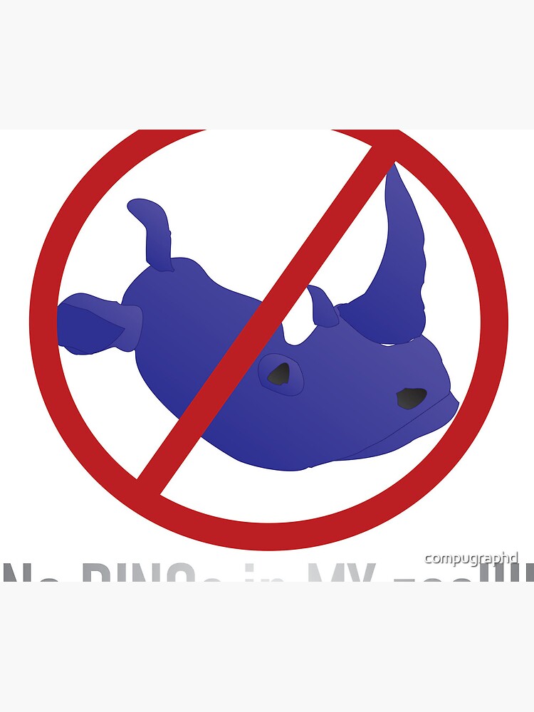 Thumbnail 5 of 5, Mouse Pad, No RINOs in MY Zoo! designed and sold by compugraphd.
