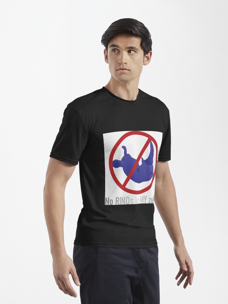 Thumbnail 3 of 7, Active T-Shirt, No RINOs in MY Zoo! designed and sold by compugraphd.