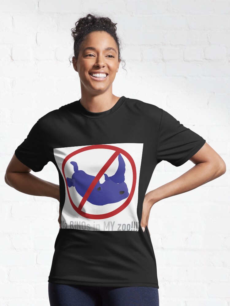 Thumbnail 6 of 7, Active T-Shirt, No RINOs in MY Zoo! designed and sold by compugraphd.