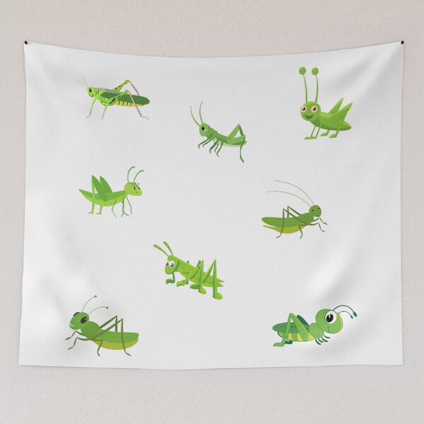 Item preview, Cute Green Grasshoppers designed and sold by silviaol.