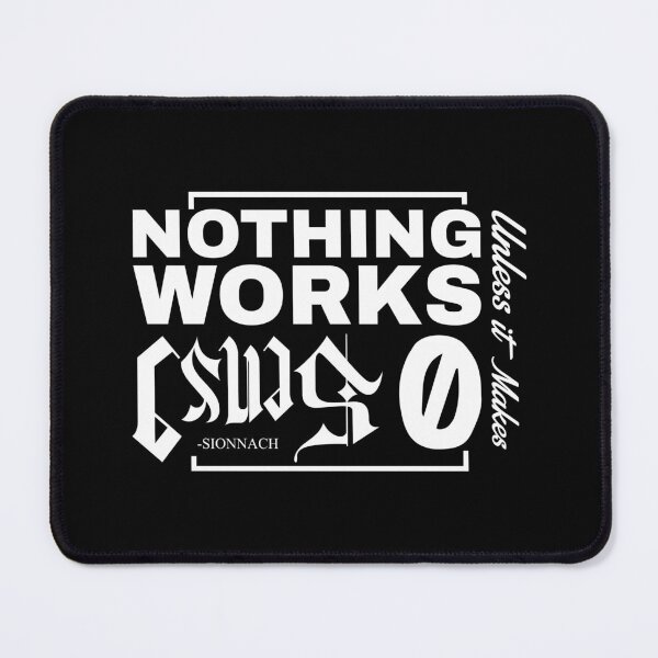 Item preview, NOTHING WORKS (WHITE) designed and sold by Blacksmythtv.
