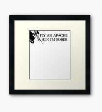 Apache Helicopter Framed Print