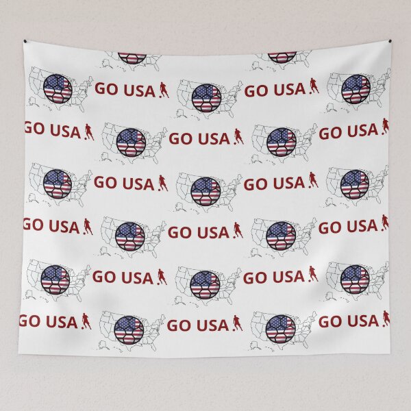 Item preview, SOCCER - GO USA! - CHEER AND SUPPORT designed and sold by MrCreativeArts.