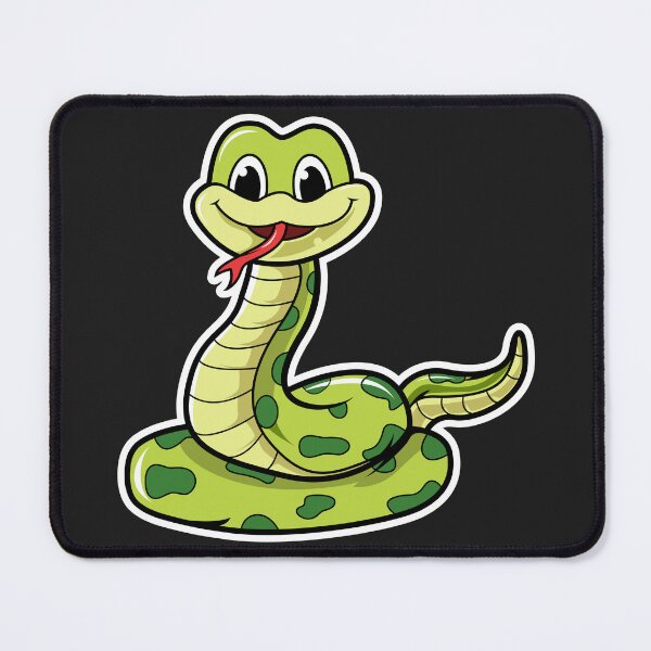 Item preview, Cute Smiling Green Snake designed and sold by silviaol.