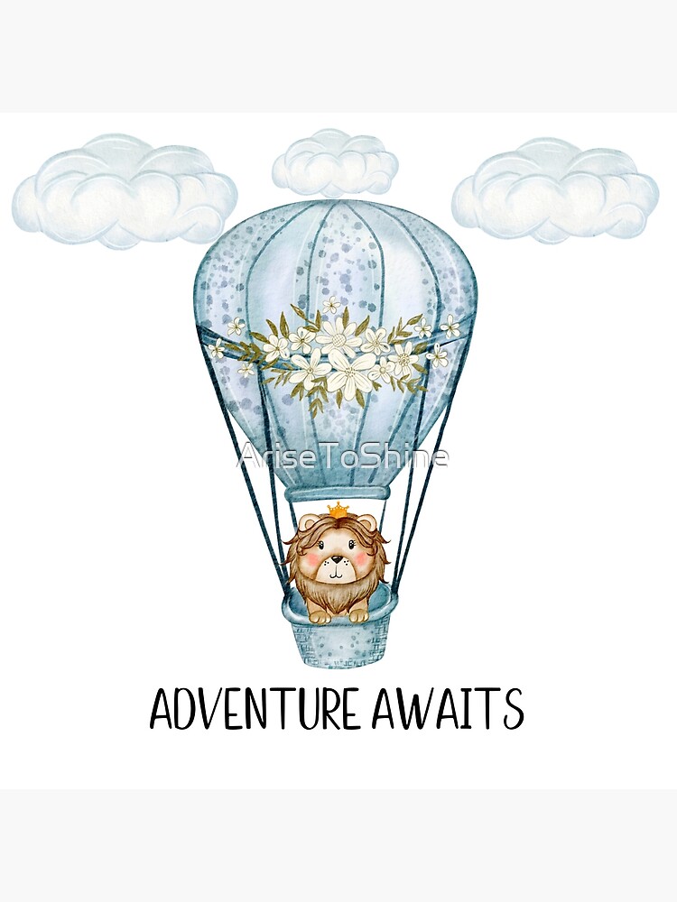 Disover Adventure Awaits Nursery Clothes, Apparel and Gifts Premium Matte Vertical Poster