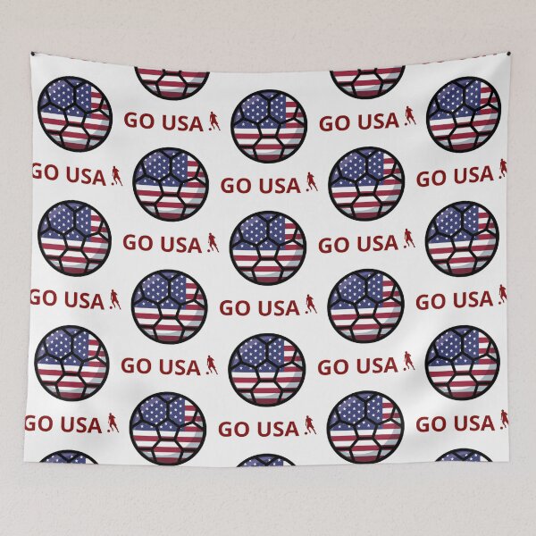 Item preview, SOCCER - GO USA! - CHEER AND SUPPORT designed and sold by MrCreativeArts.