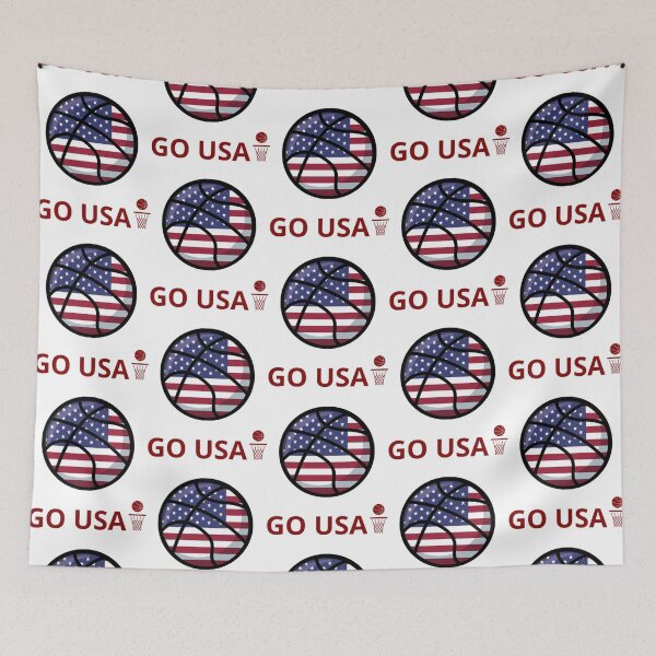 Item preview, BASKETBALL - GO USA! - CHEER AND SUPPORT designed and sold by MrCreativeArts.