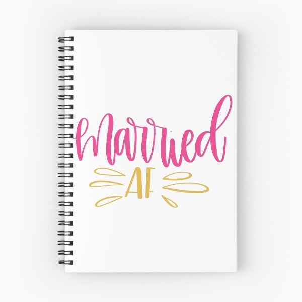 Item preview, "Married AF" Colorful Design designed and sold by knrcalligraphy.