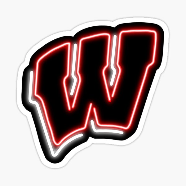 Neon UW-Madison Sign Sticker