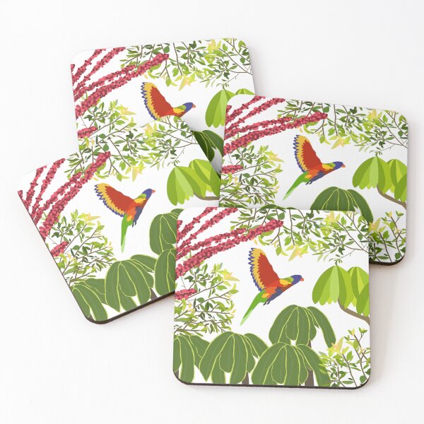Item preview, Rainbow Lorikeet Botanical on White designed and sold by Digitaldingo.