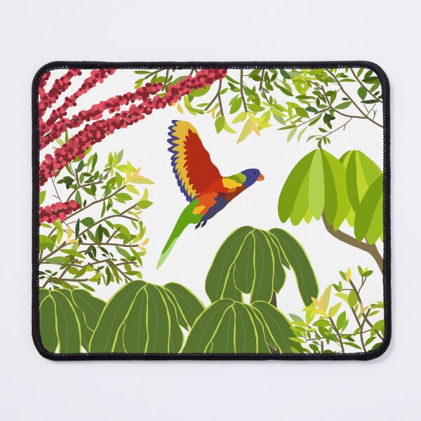 Item preview, Rainbow Lorikeet Botanical on White designed and sold by Digitaldingo.