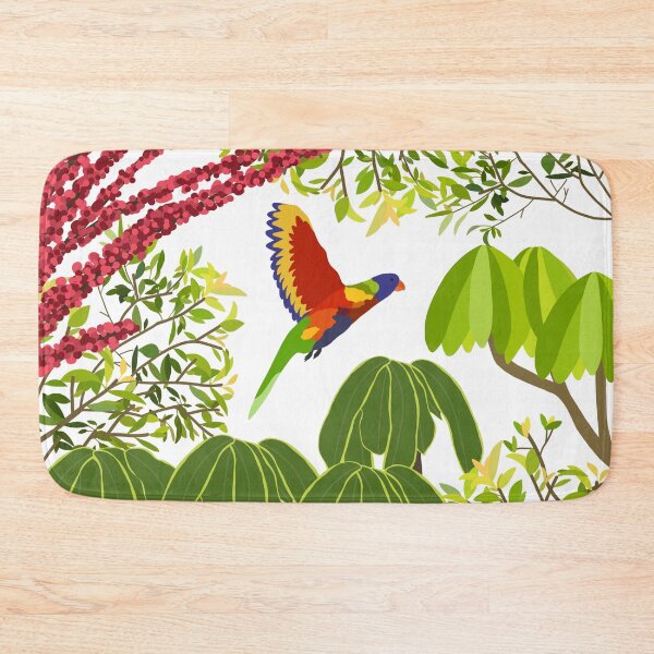 Item preview, Rainbow Lorikeet Botanical on White designed and sold by Digitaldingo.
