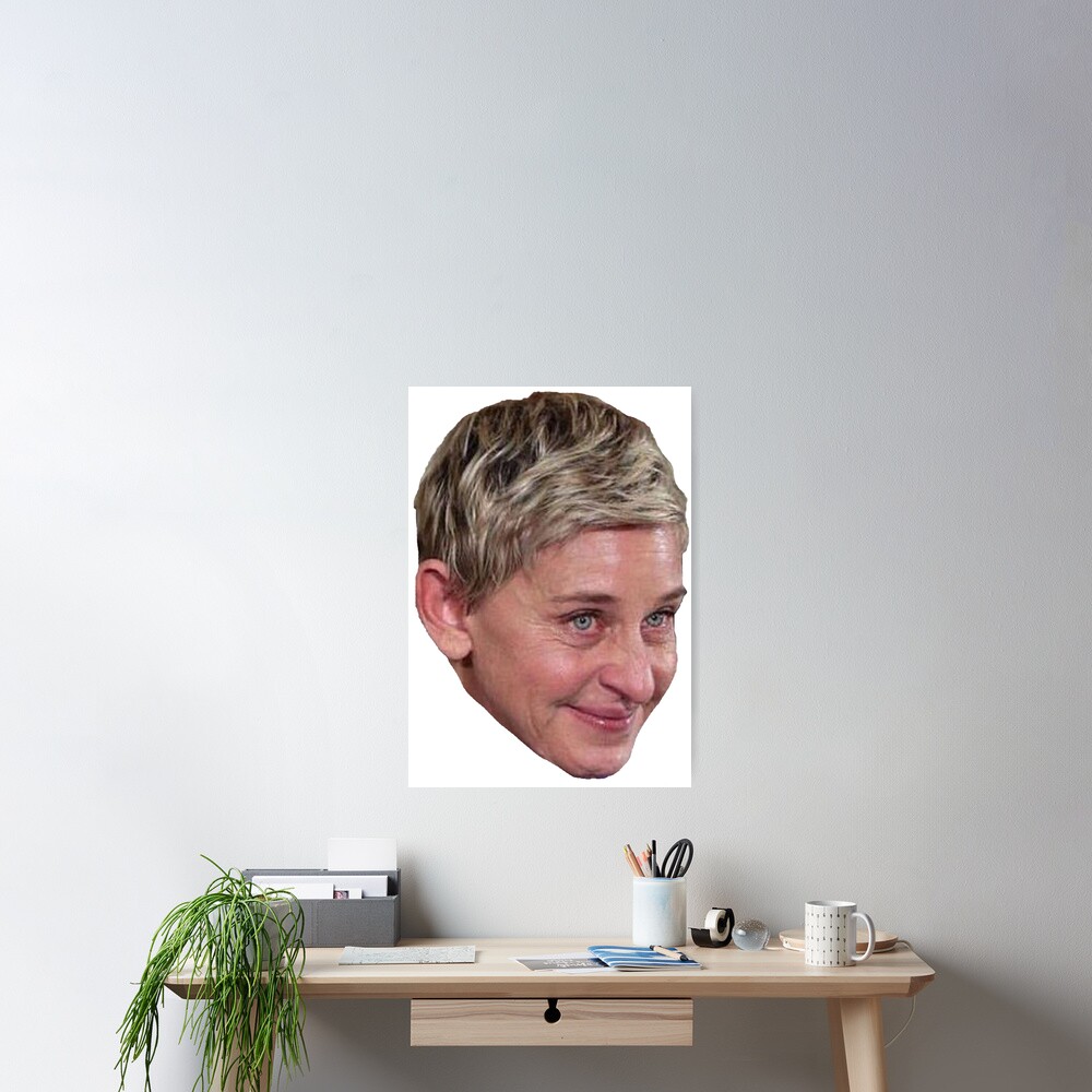 "Ellen Crying Meme " Poster by emilyosman Redbubble