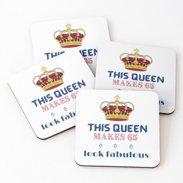 Item preview, This Queen makes 65 look fabulous - Funny T-Shirt designed and sold by 3TFashion.