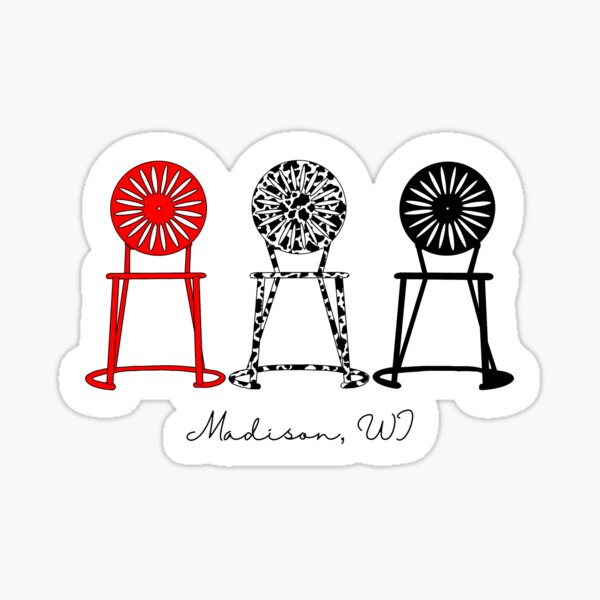 UW-Madison Terrace Chairs Sticker