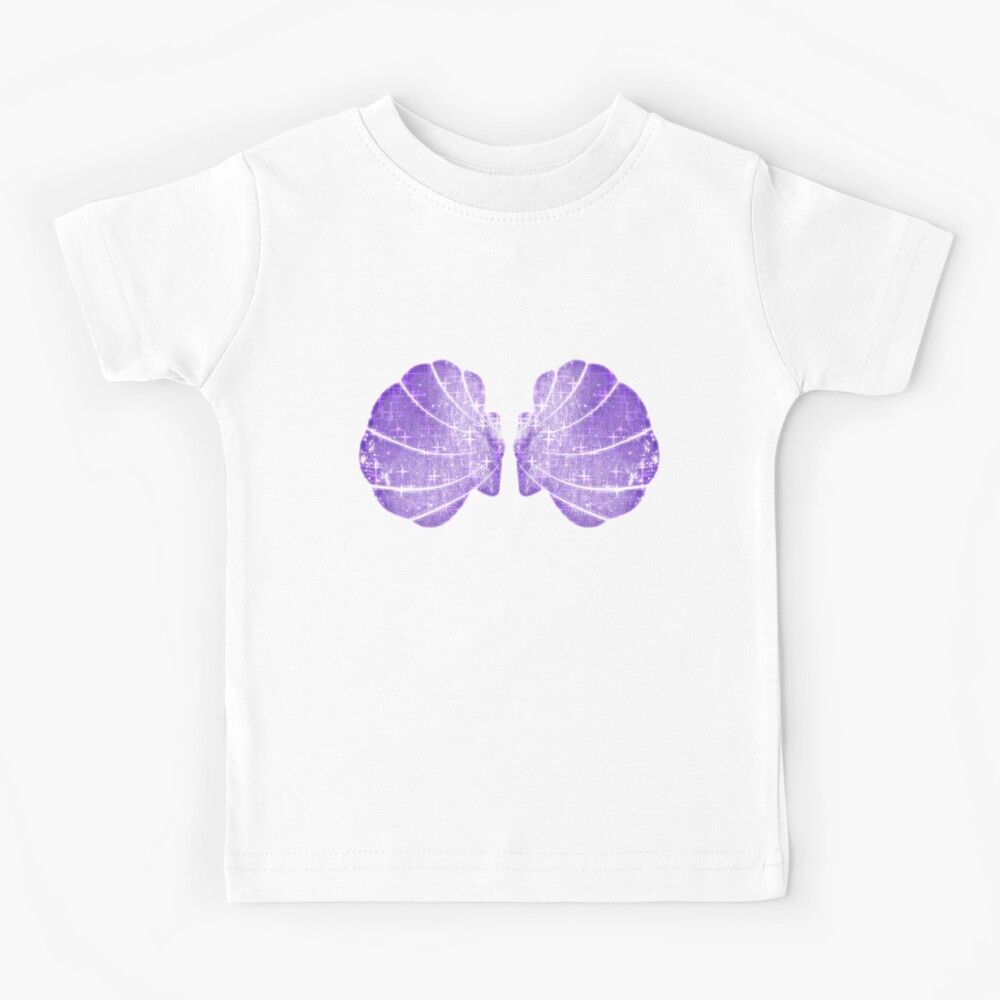 Mermaid shell bra Kids T-Shirt for Sale by Created-By-AJC