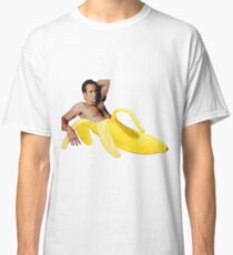 Nicolas Cage In A Banana - Bright Yellow Classic T-Shirt