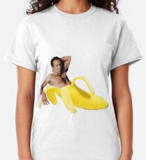 Nicolas Cage In A Banana - Bright Yellow Classic T-Shirt