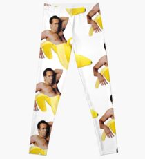 Nicolas Cage In A Banana - Bright Yellow Leggings