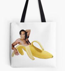 Nicolas Cage In A Banana - Original Yellow Tote Bag
