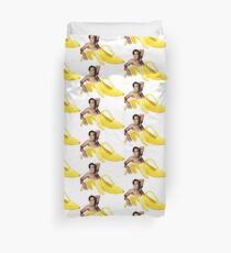 Nicolas Cage In A Banana - Bright Yellow Duvet Cover