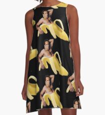 Nicolas Cage dans une banane - Jaune d'origine Robe trapèze