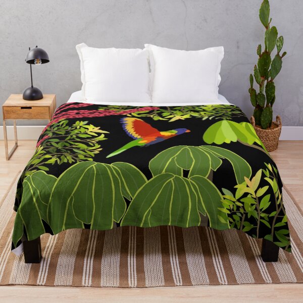 Item preview, Rainbow Lorikeet Botanical on Black designed and sold by Digitaldingo.