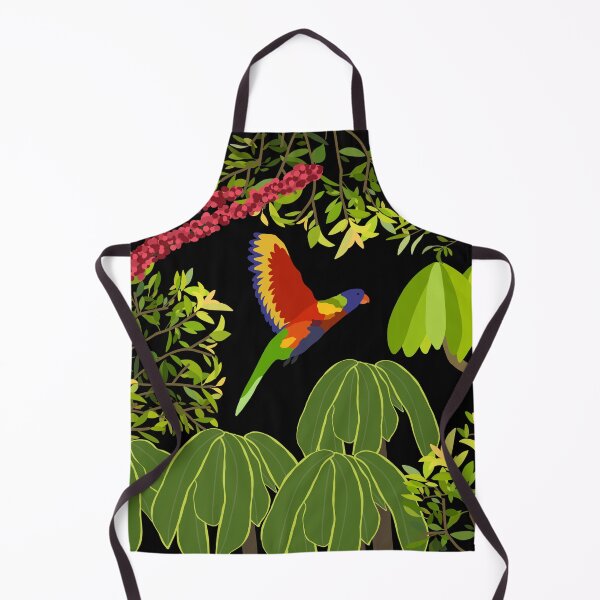 Item preview, Rainbow Lorikeet Botanical on Black designed and sold by Digitaldingo.