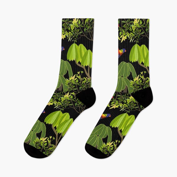 Item preview, Rainbow Lorikeet Botanical on Black designed and sold by Digitaldingo.