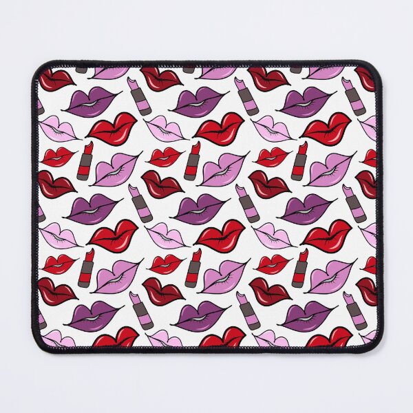 Item preview, Girly Pink, Red, and Purple Lips and Lipstick Doodle Pattern, made by EndlessEmporium  designed and sold by EndlessEmporium.