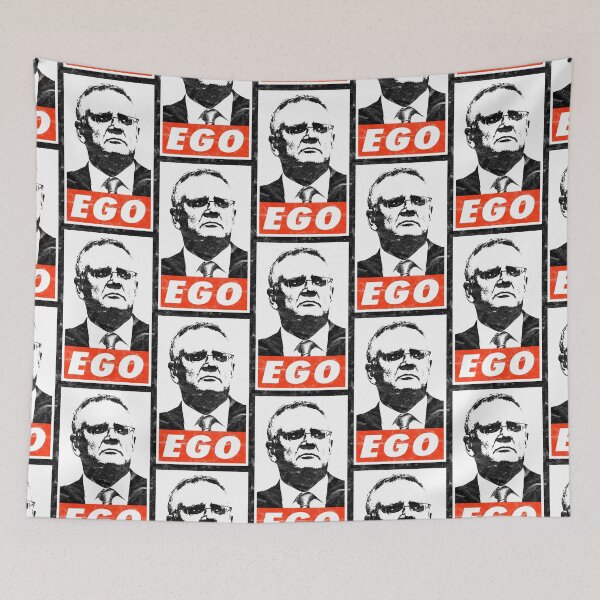 Item preview, Scott Morrison EGO (White Worn Look) designed and sold by politicalamity.