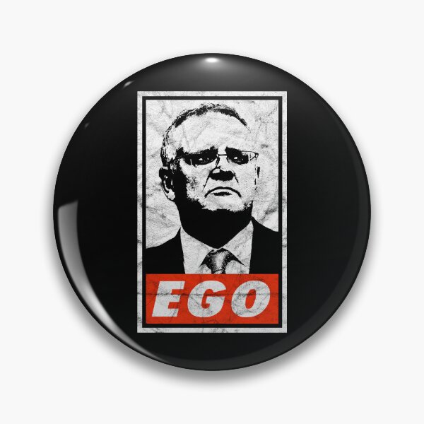 Item preview, Scott Morrison EGO (Black Worn Look) designed and sold by politicalamity.