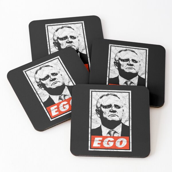 Item preview, Scott Morrison EGO (Black Worn Look) designed and sold by politicalamity.