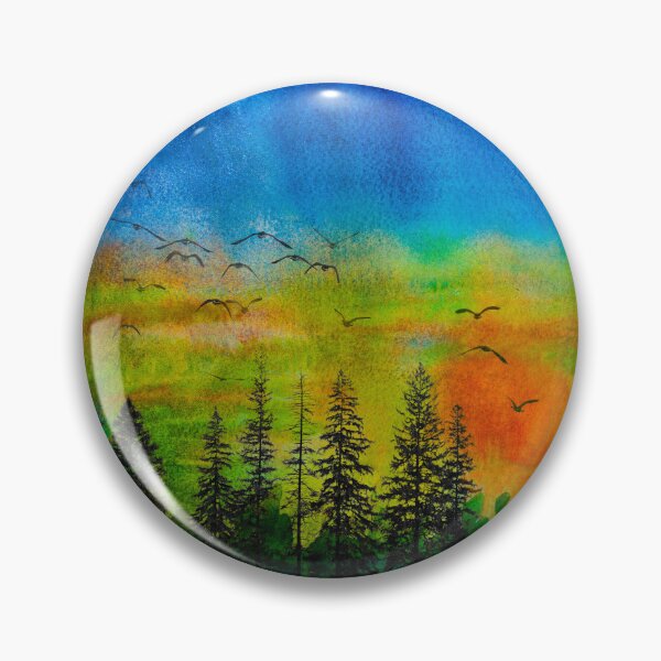 Artikelvorschau, Golden Sunset Wald Silhouette Strang Herde von Kanada Gänse entworfen und verkauft von crimsonbamboo.