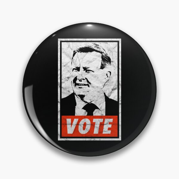 Item preview, Vote Albo (Black Worn Look) designed and sold by politicalamity.