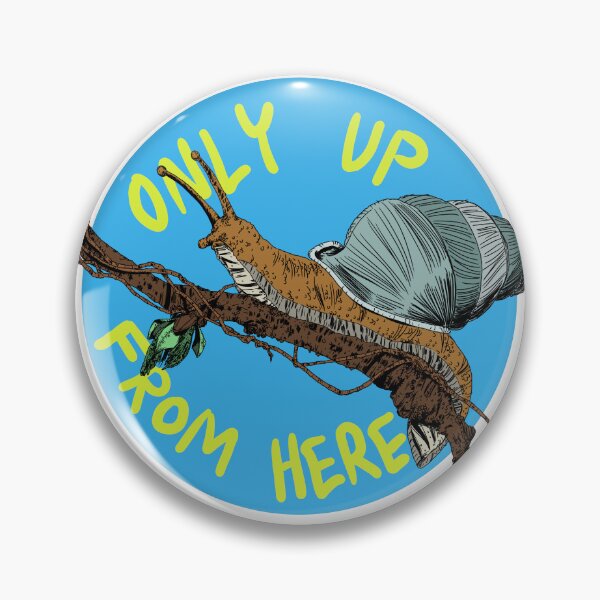 Item preview, Snail on a Vine - Only Up From Here designed and sold by DogFoodFactory.