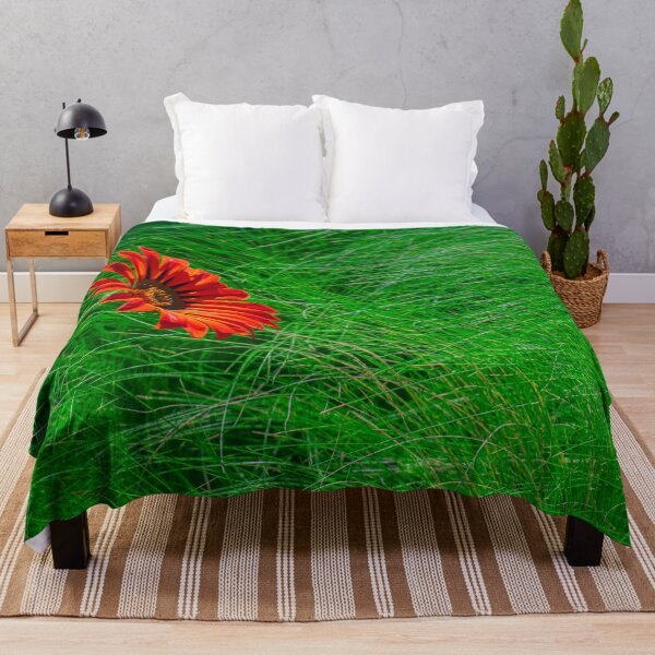 Item preview, Pretty Red Flower in a Green Field designed and sold by BarbaraVPhoto.