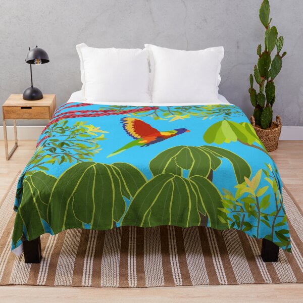 Item preview, Rainbow Lorikeet Botanical on Blue designed and sold by Digitaldingo.