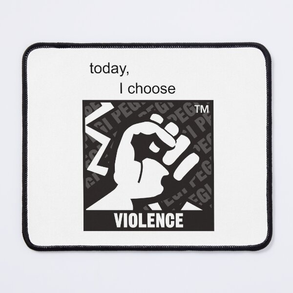 Item preview, meme i choose violence funny t-shirt videogame symbol designed and sold by Juan Carlos Trujillo.
