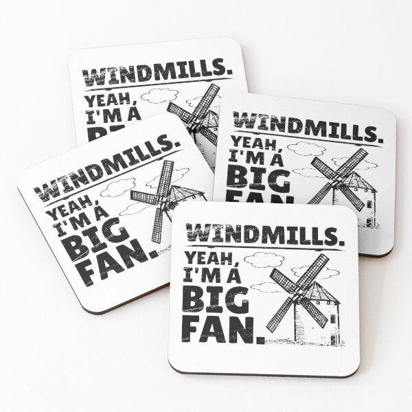 Item preview, Windmills - Yeah, I'm a Big Fan (Black) designed and sold by CRHPOD20.