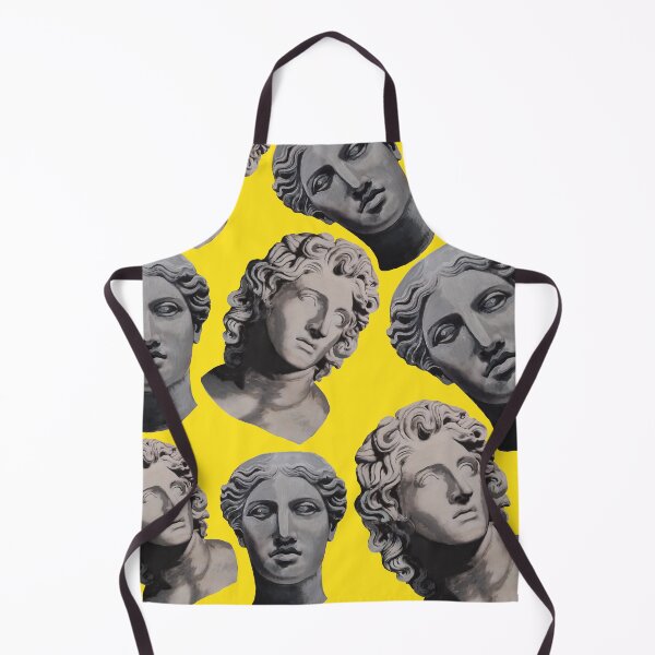 Item preview, Classical Head Sculpture Yellow Background, art by Miguel Matos Official designed and sold by MiguelMatosArt.