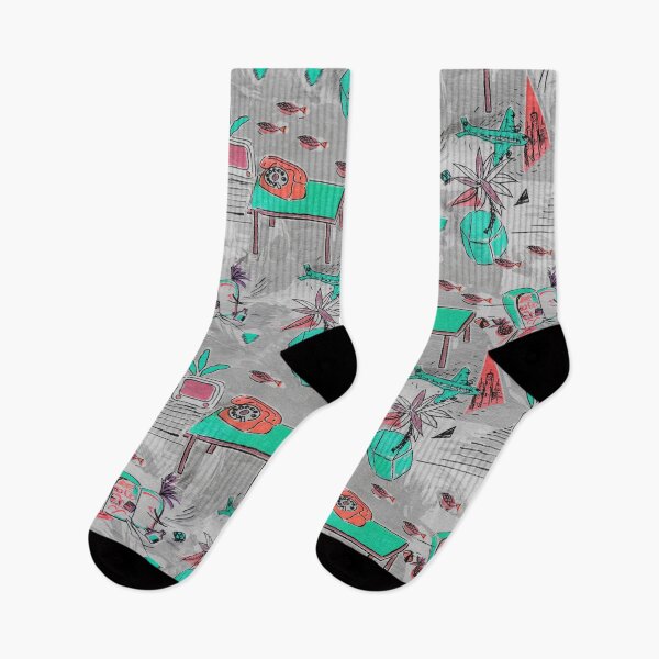 Item preview, Surf Happy dreams in gray, red and green, art by Miguel Matos Official designed and sold by MiguelMatosArt.