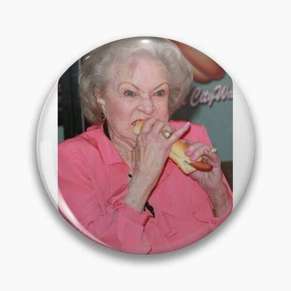 Item preview, Betty White Eating a Hot Dog designed and sold by miad829.