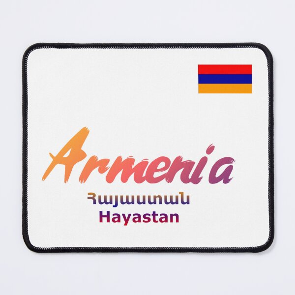 Item preview, Armenia Flag and Text designed and sold by ArtCollectables.